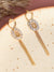 Gold Plated Long Dangle Earrings