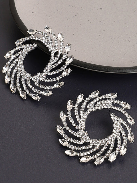 Misty Glitter Stud Earrings