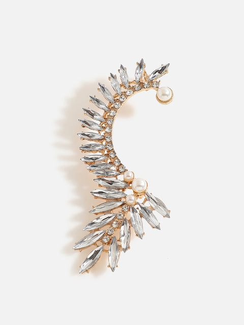 Gold Plated Stones Ear Cuff