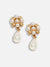 Gold Plated Party Pearls Drop Earring For Women