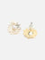 Gold Plated Party Pearls Stud For Women