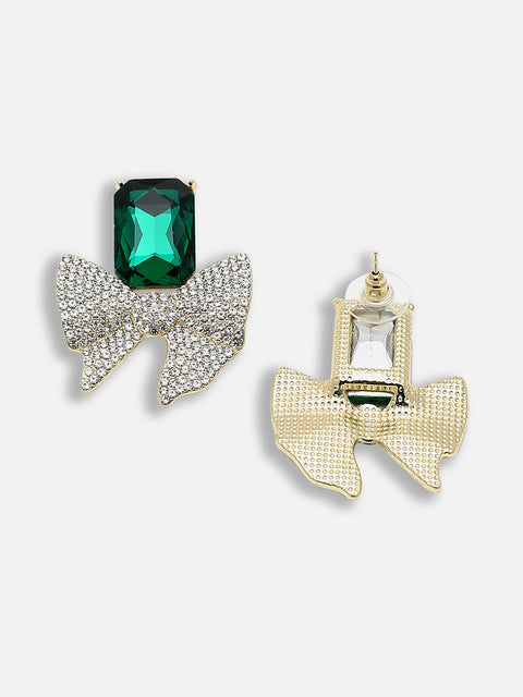 Gold Plated Party Designer Stone Stud For Women