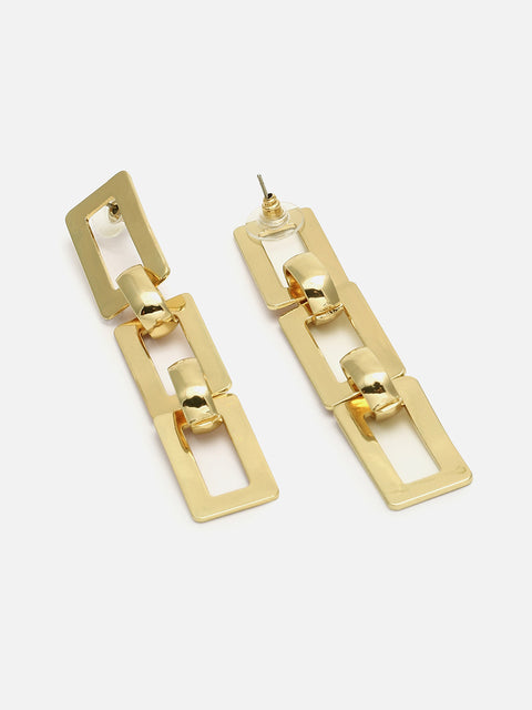 Gold Plated Designer Drop Earring