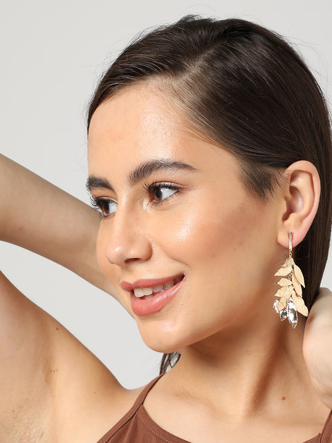 Gold Plated Designer Drop Earring