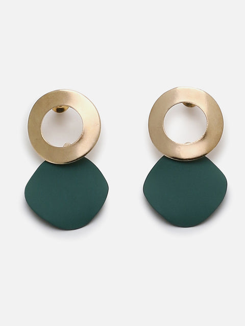 Gold Plated Designer Drop Earring