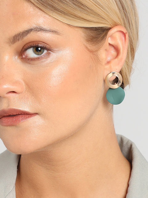 Gold Plated Designer Drop Earring