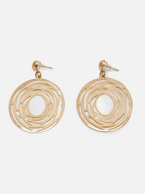 Gold Plated Designer Drop Earring