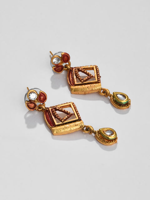 MULTI COLOURED CHOKER WITH EARRINGS