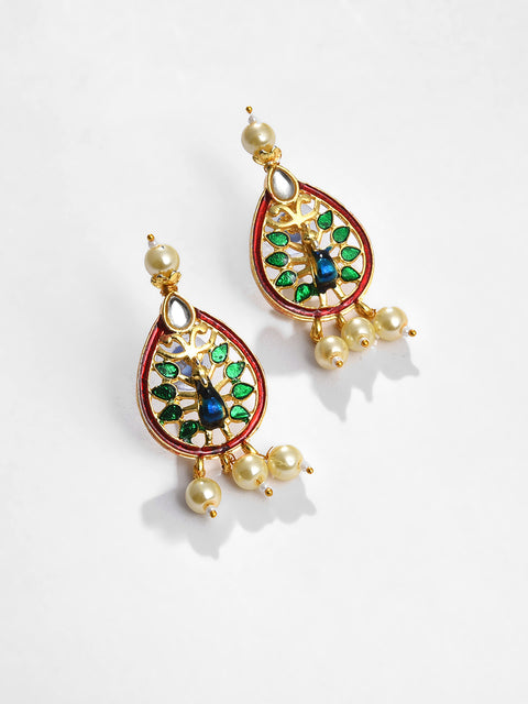 MAROON KUNDAN & MEENAKARI RAANI HAAR SET