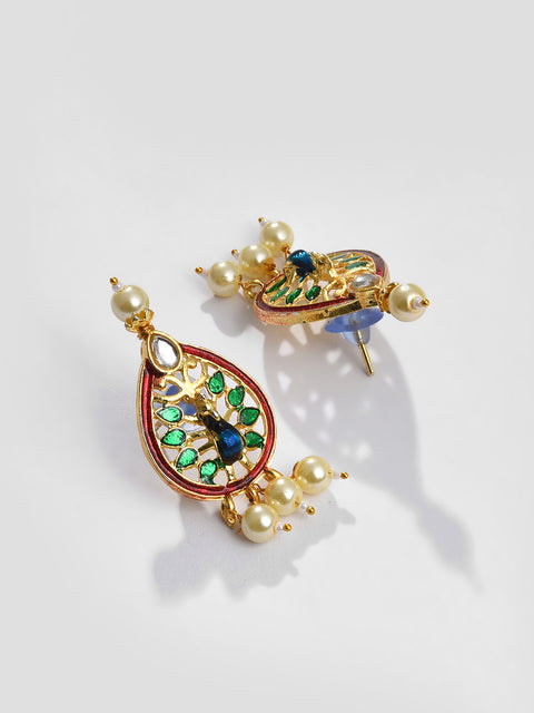 MAROON KUNDAN & MEENAKARI RAANI HAAR SET