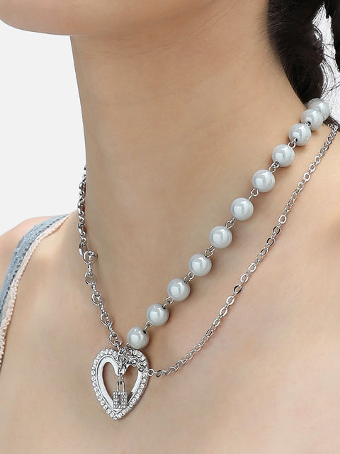 Gold Plated Party Designer Stone Necklace For Women