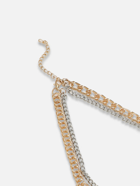 Gold Plated Party Designer Stone Necklace For Women