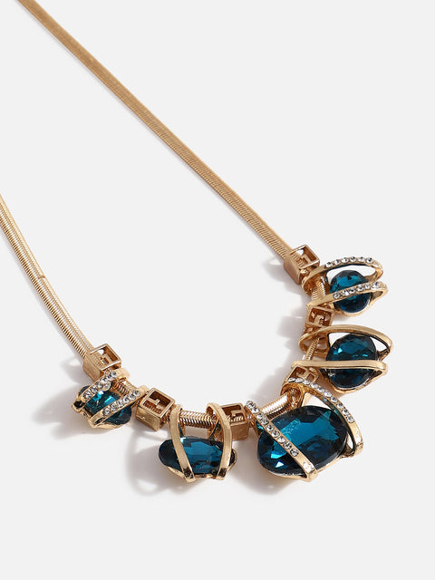 Blue Drops Dainty Necklace