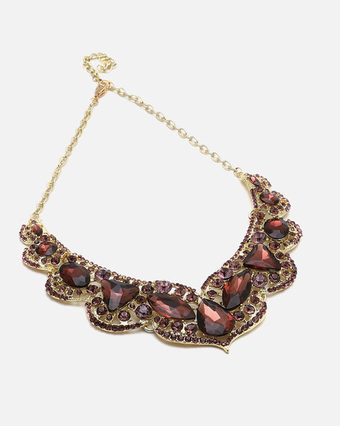 SOHI RED STONES JEWELLERY SET