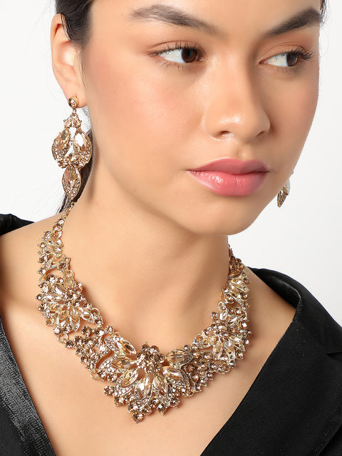 SOHI GOLD STONES NECKLACE