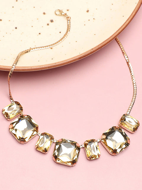 Luminous Rhinestone Necklace