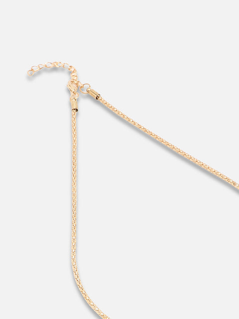 Gold Plated Party Designer Stone Necklace