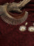 GOLD PLATED PEARL NECKLACE AND EARRINGS SET FOR WOMEN