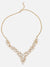 GOLD PLATED CHOKER NECKLACE WITH EARRINGS