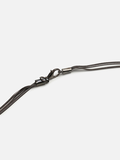 Silver Plated Designer Stone Necklace