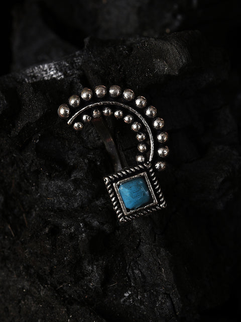 BLUE STONE STUDED NOSE PIN