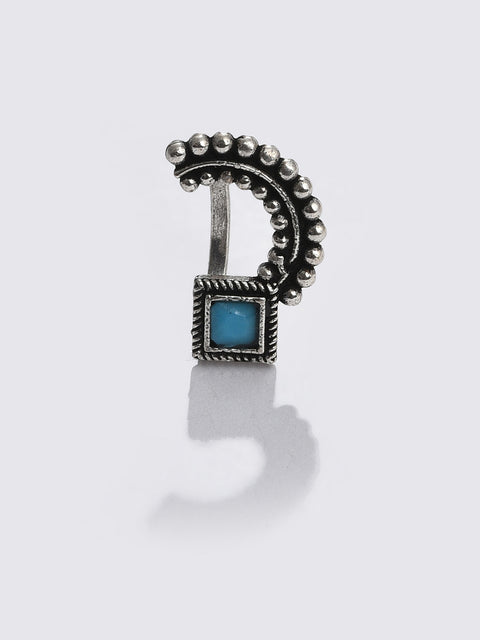 BLUE STONE STUDED NOSE PIN