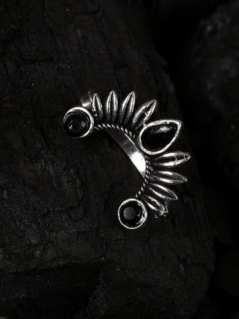 BLACK STONE BOHO NOSE PIN