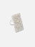 Silver Plated Party Designer Stone Ring For Women