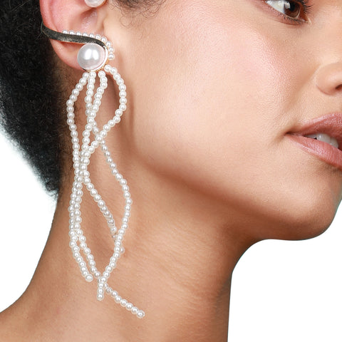 Gold-Plated Drop Earrings Earrings