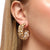 Gold-Plated Half Hoop Earrings Earrings