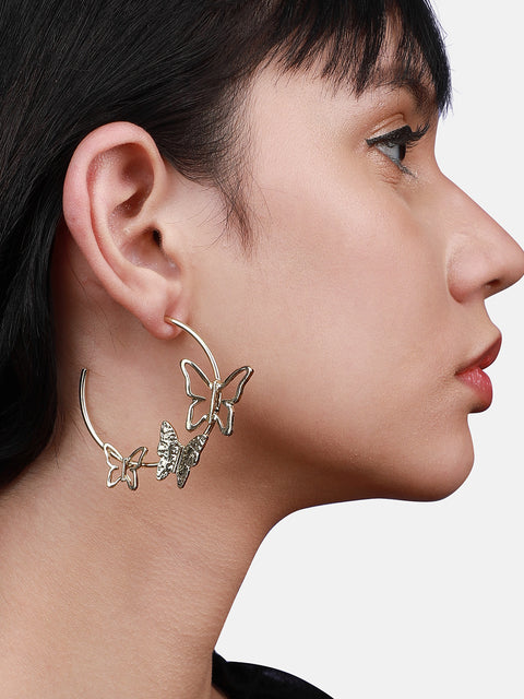 Glamorous Circles Hoop Earrings