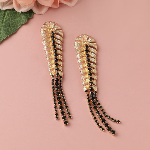 Gold-Plated Drop Earrings Earrings