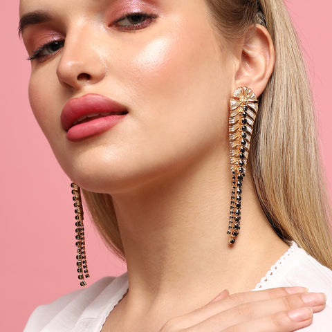 Gold-Plated Drop Earrings Earrings