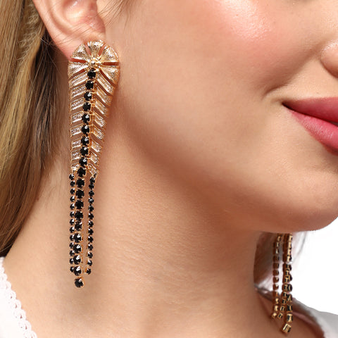 Gold-Plated Drop Earrings Earrings