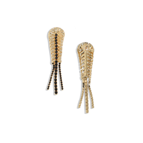 Gold-Plated Drop Earrings Earrings