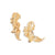 Gold-Plated Drop Earrings Earrings