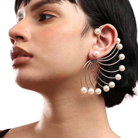 Gold-Plated Ear Cuff Earrings