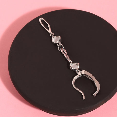 Silver-Plated Ear Cuff Earrings