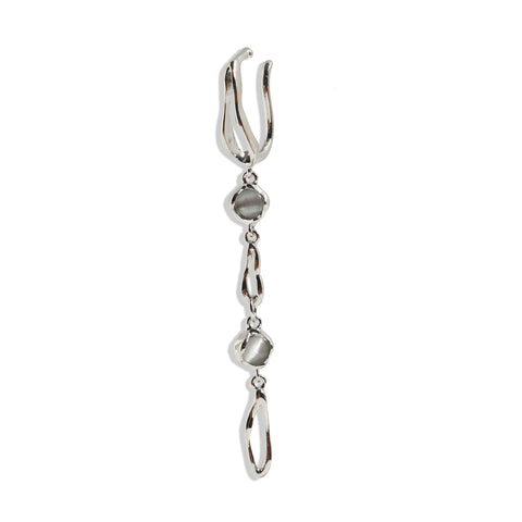 Silver-Plated Ear Cuff Earrings