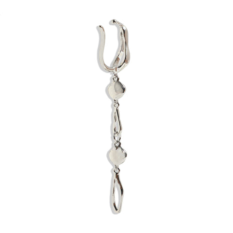 Silver-Plated Ear Cuff Earrings