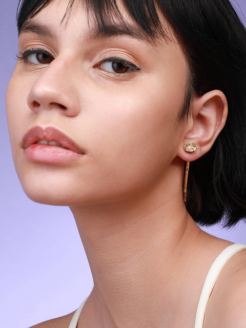 Gleaming Details Elegant Earrings