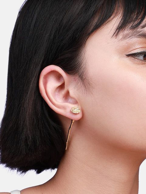 Gleaming Details Elegant Earrings