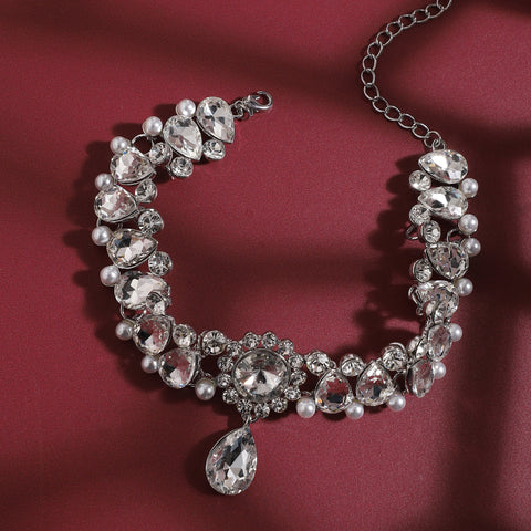 Silver-Plated Choker Necklace