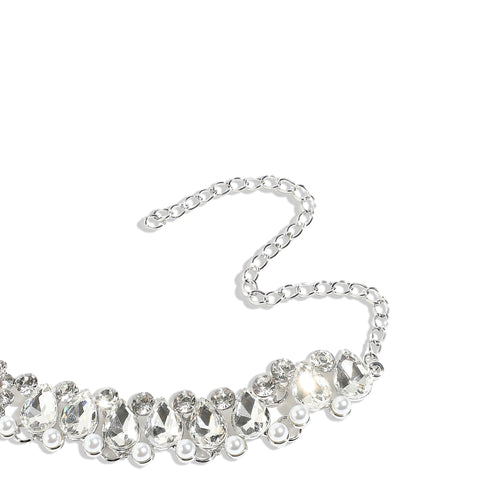 Silver-Plated Choker Necklace