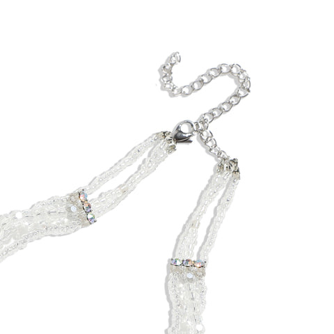 Silver-Plated Short Necklace Necklace