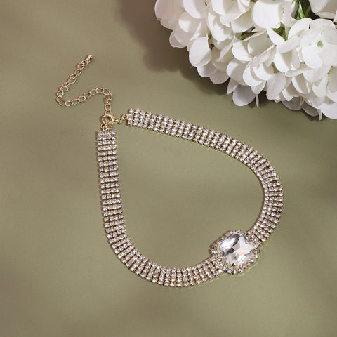 Silver-Plated Choker Necklace