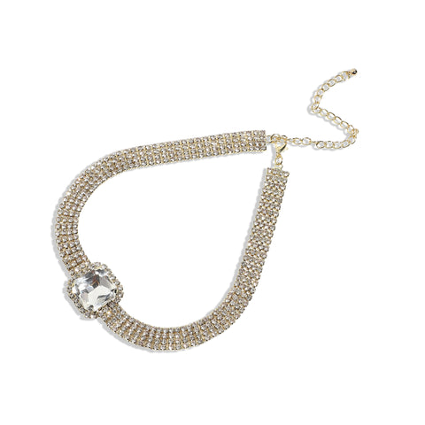 Silver-Plated Choker Necklace