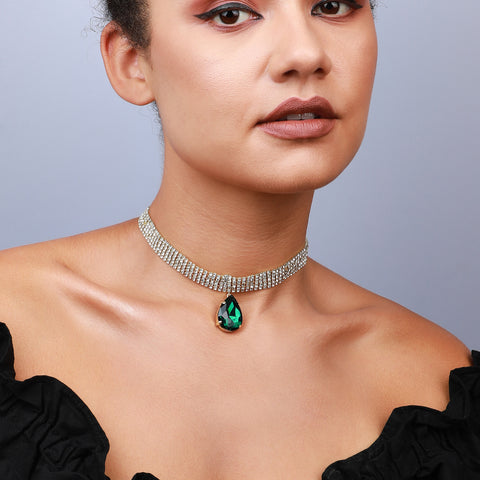 Gold-Plated Choker Necklace