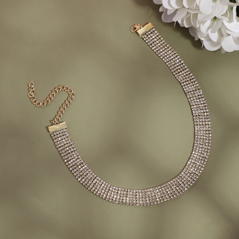 Gold-Plated Choker Necklace