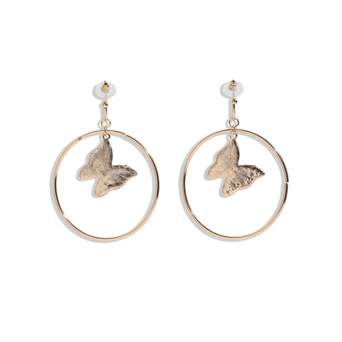 Gold-Plated Drop Earrings Earrings